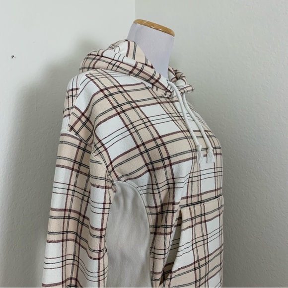 Champion UO Exclusive Plaid Hoodie Sweatshirt Women’s XS Reverse Weave - Picture 9 of 16